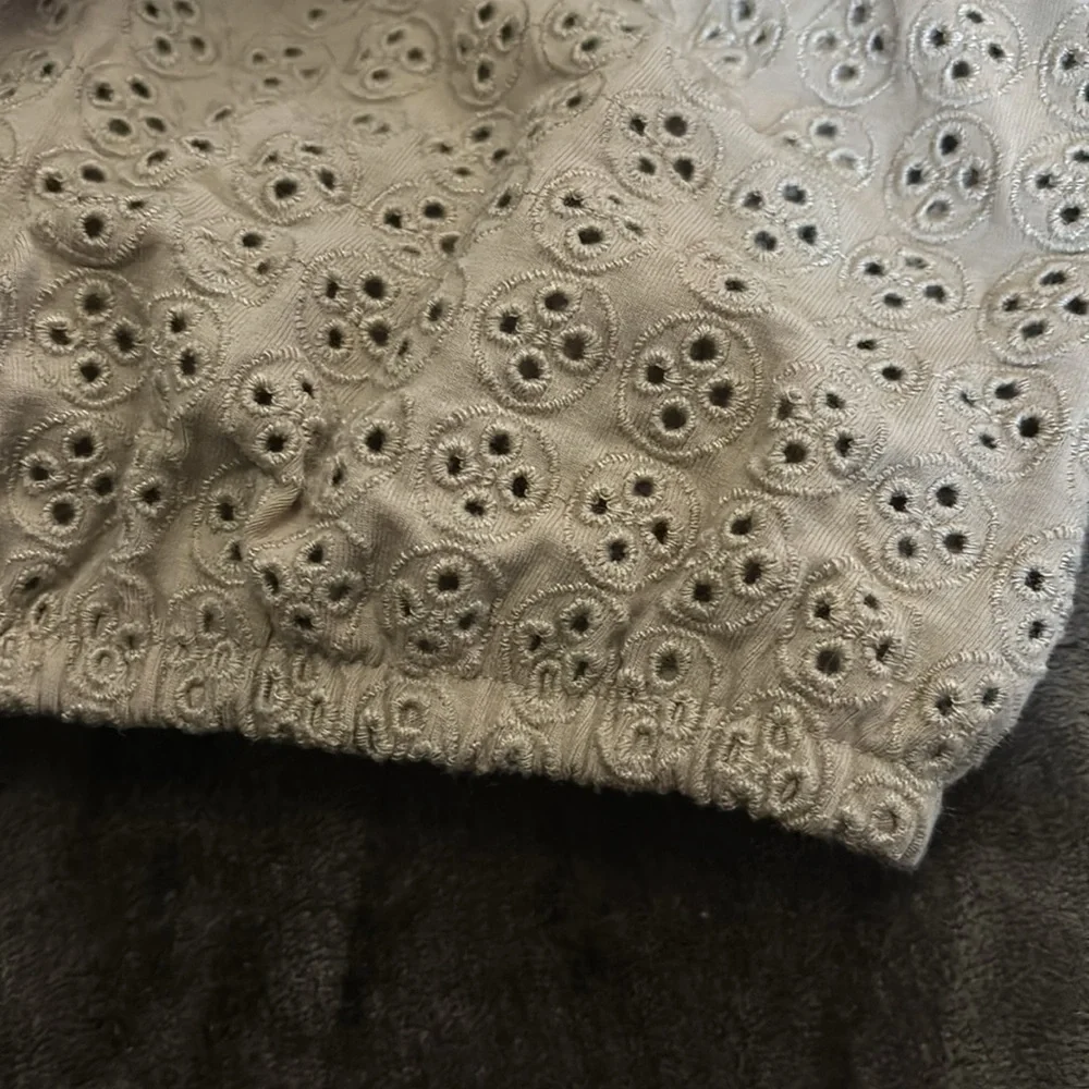 Express M Eyelet Ruffle Halter Top - Picture 9 of 13